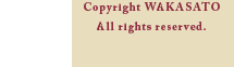 Copyright WAKASATO All rights reserved.
